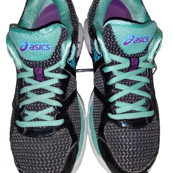 Asics T550N GT2000 Woman's Running Shoe Sz 8 Black Purple Super Clean - Picture 3 of 6